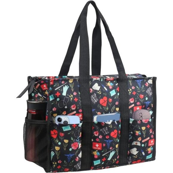 Nurse Bags for Work: Multiple Pockets, Waterproof, Organizing Zip Top - Picture 1 of 6